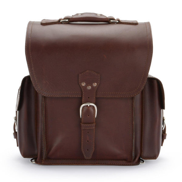 Saddleback Leather Squared Backpack, Chestnut